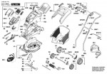 Bosch 3 600 H81 F50 ROTAK 37 LI Lawnmower Spare Parts